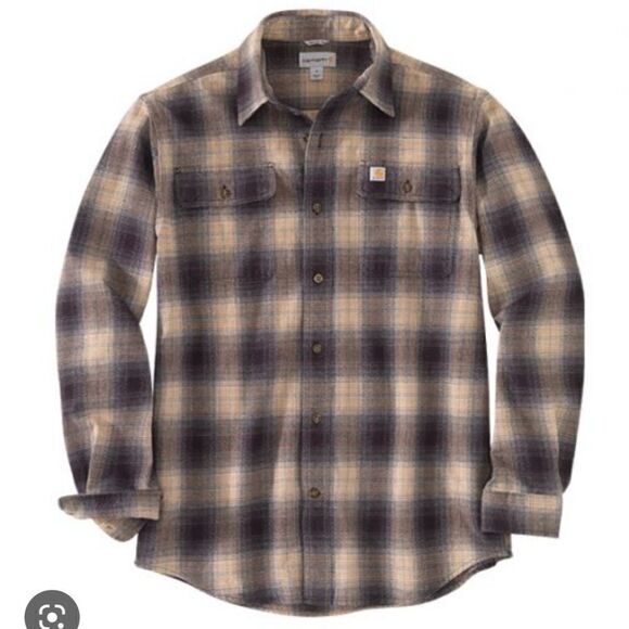 Carhartt Men's Hubbard 100% Cotton Flannel Shirt - Picture 1 of 12
